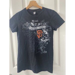 SF Giants T Shirt Small Womens MLB San Francisco 2010 World Series Baseball